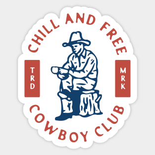 Chill And Free Sticker